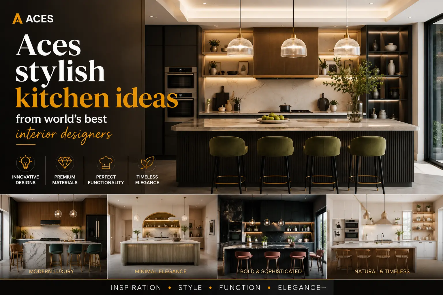 Aces stylish kitchen ideas from world’s best interior designers