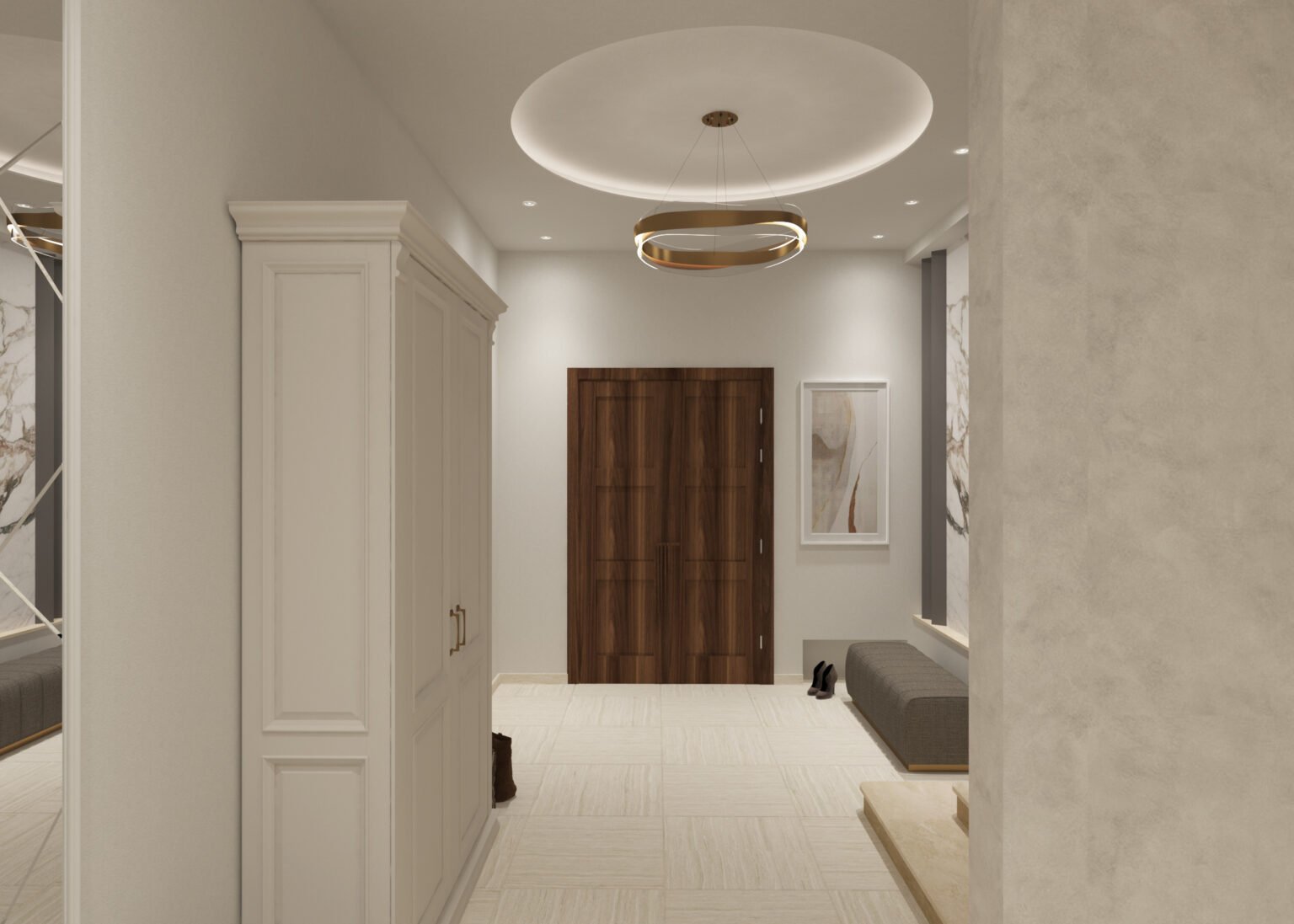 Hall & master bedroom — 3