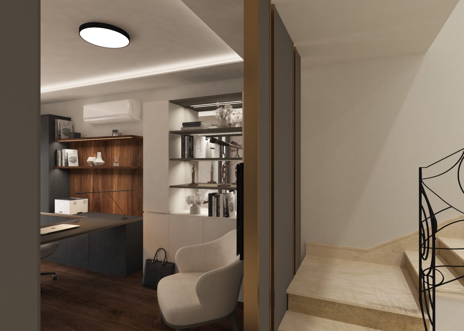 Hall & master bedroom — 5