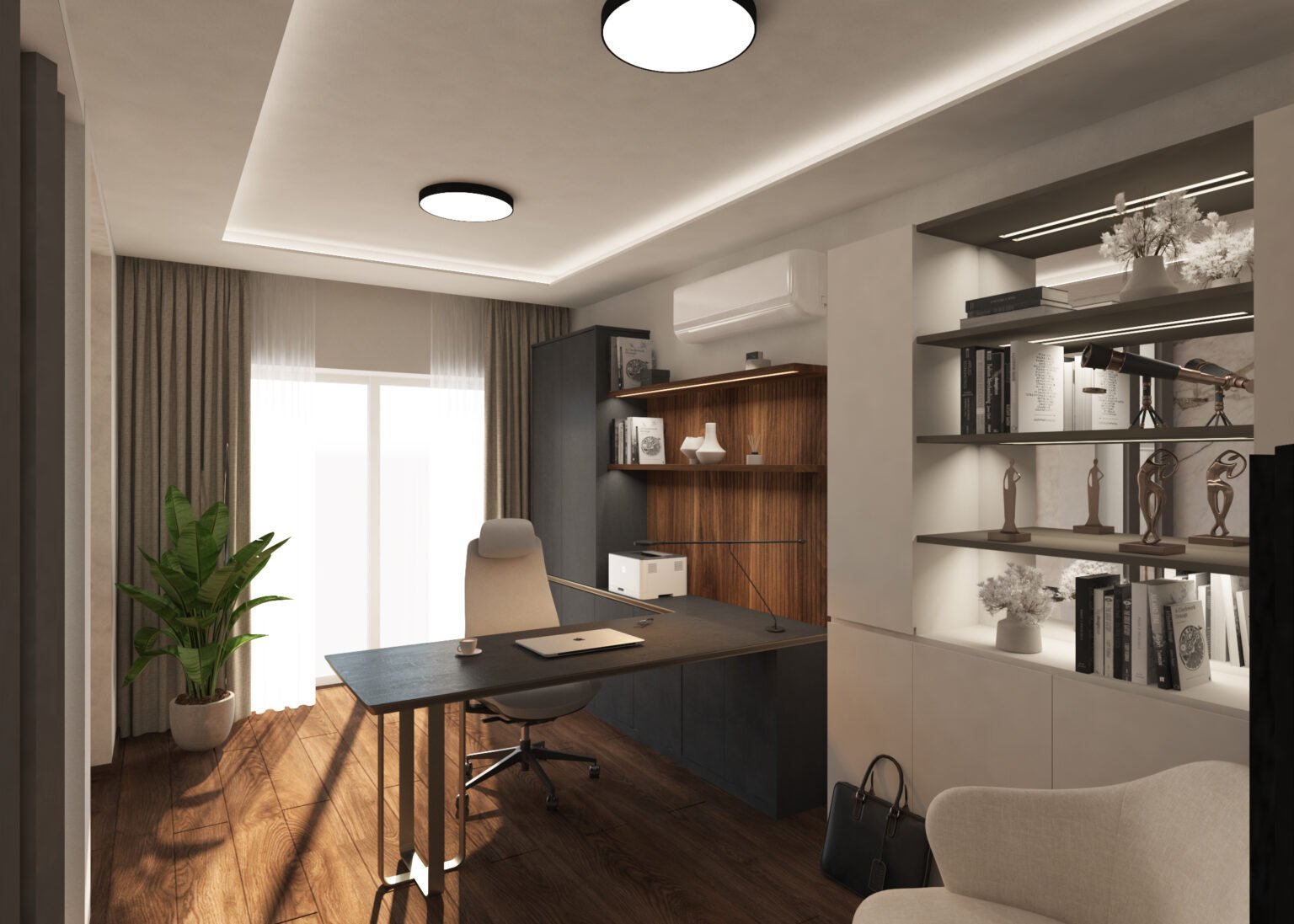 Hall & master bedroom — 6